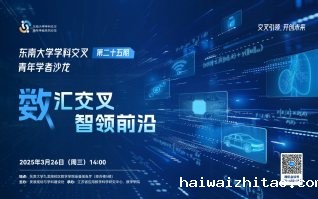 学科交叉青年学者沙龙第25期——数汇交叉，智领前沿